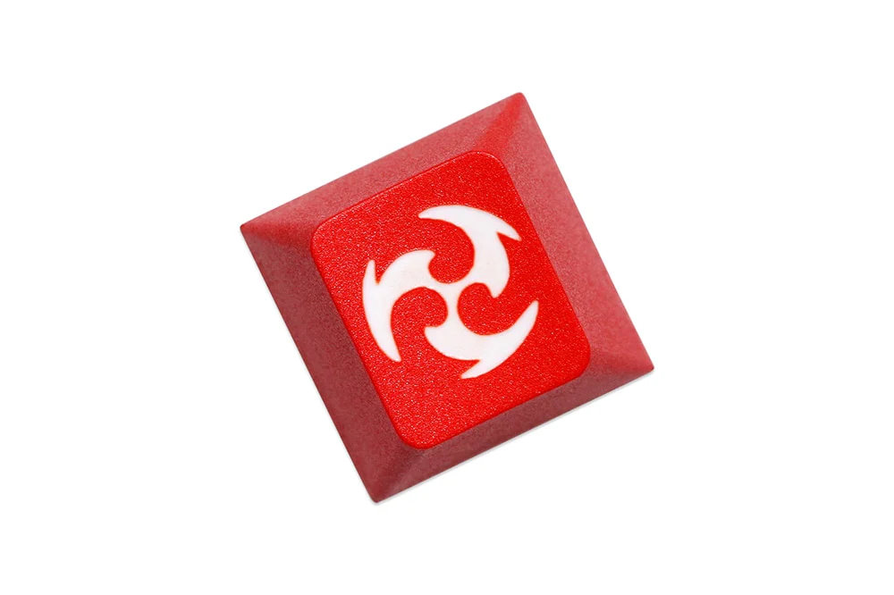 Novelty Keycap PBT Dip Dye Laser R1 ESC Genshin Impact elements Pyro Geo Dendro Anemo Hydro Cryo Electro Red Black Blue - Image 7