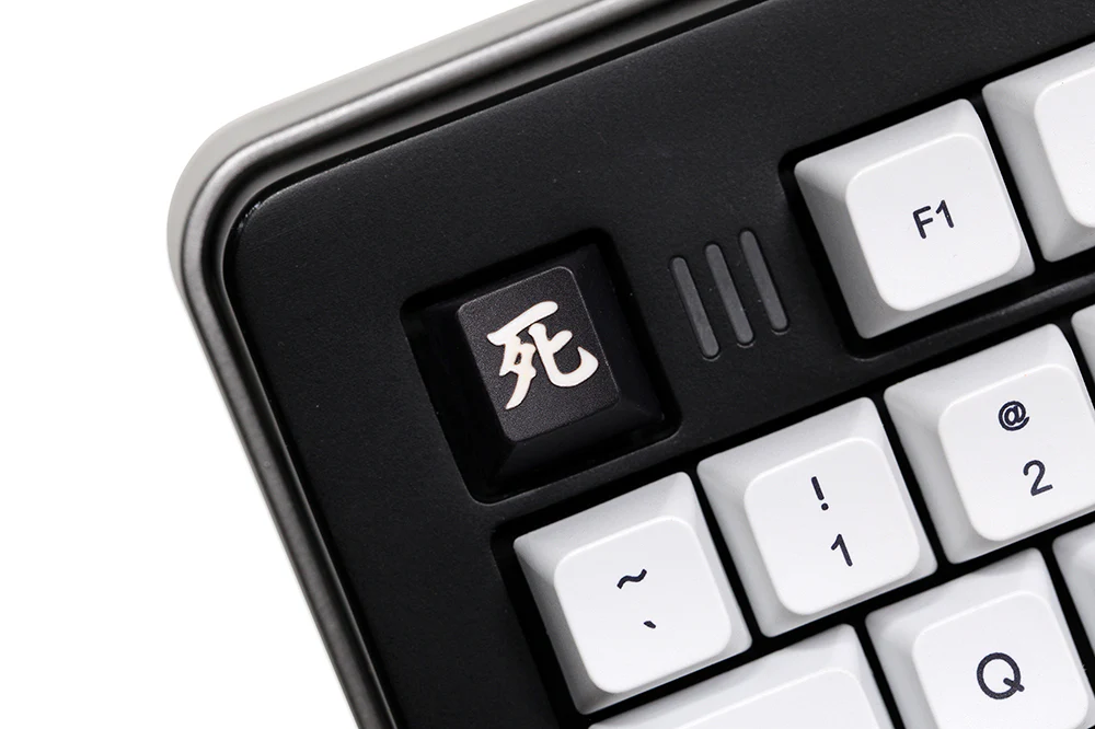 Novelty PC Danger Suck Death Cherry profile dip dye Laser pbt keycap for keyboard ESC r1 1x Red Black Yellow - Image 6