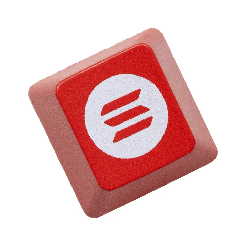 Novelty Shine Through Keycaps ABS Etched back lit black red ESC Logo of ETH BTC BNB UNI HYPE WLFI ADA XRP SUI LINK DOGE SOL - Image 6