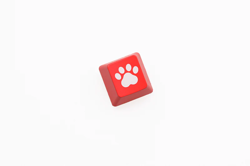 Novelty Shine Through Keycaps ABS Etched, Shine-Through cat pad black red custom mechanical keyboard enter backspace r4 r1 - Image 4