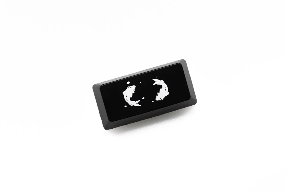 Novelty Keycaps ABS Etched Shine-Through koi fish black red enter backspace - Image 9