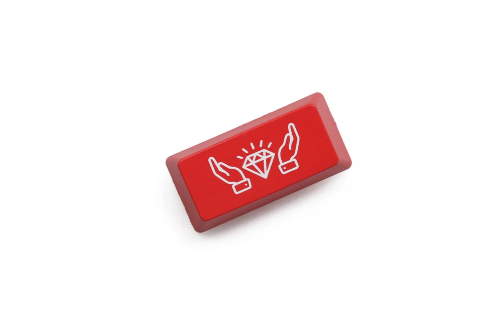 Novelty Shine Through Keycaps ABS Etched WSB concept stock black red for custom mechanical keyboard enter backspace esc - Image 12