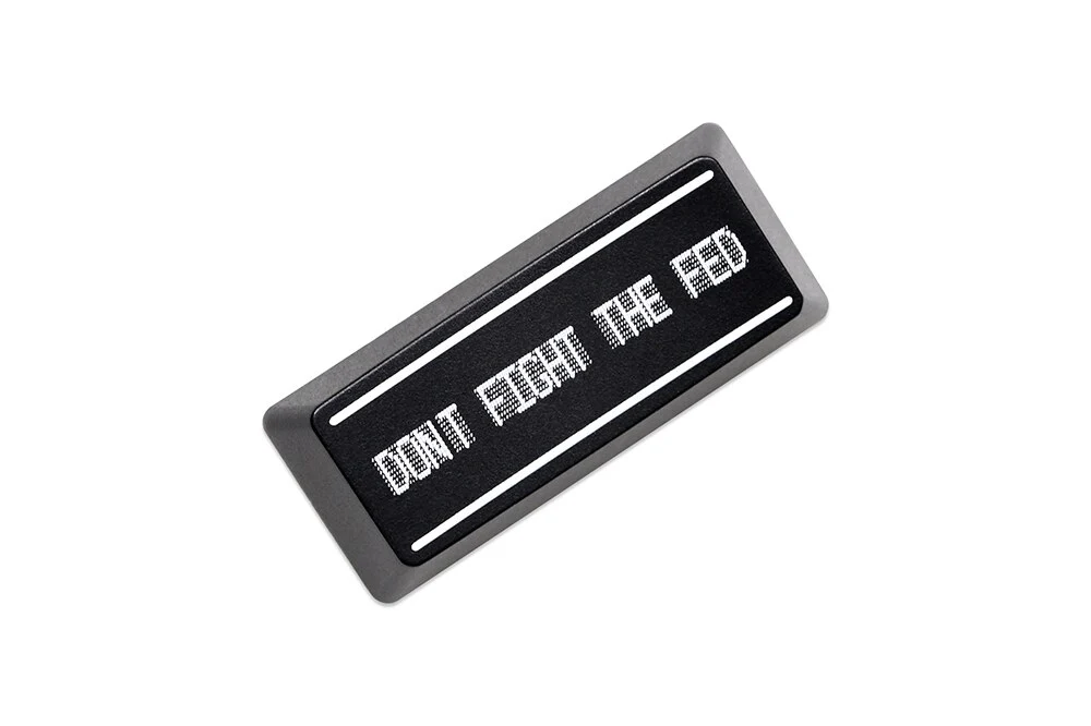 Novelty Shine Through Keycaps ABS Laser Etched back lit black red Enter Backspace OEM Profile dont fight the fed US Stock - Image 5