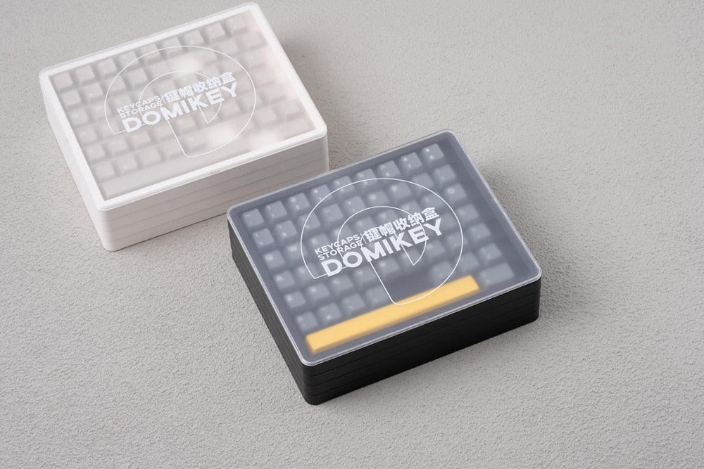 [only box] Domikey Keycap Box Keycap Storage Collection 4 layers for Cherry Profile Keycaps For Keycap Set Stock White Black - Image 12