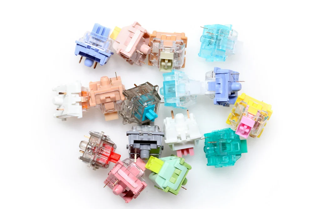 OTM Outemu Switch for Mechanical Keyboard Silent Linear Tactile Ocean Sea Red Lemon Purple Pink Jade Lime Peach Silver Panda Red - Image 2