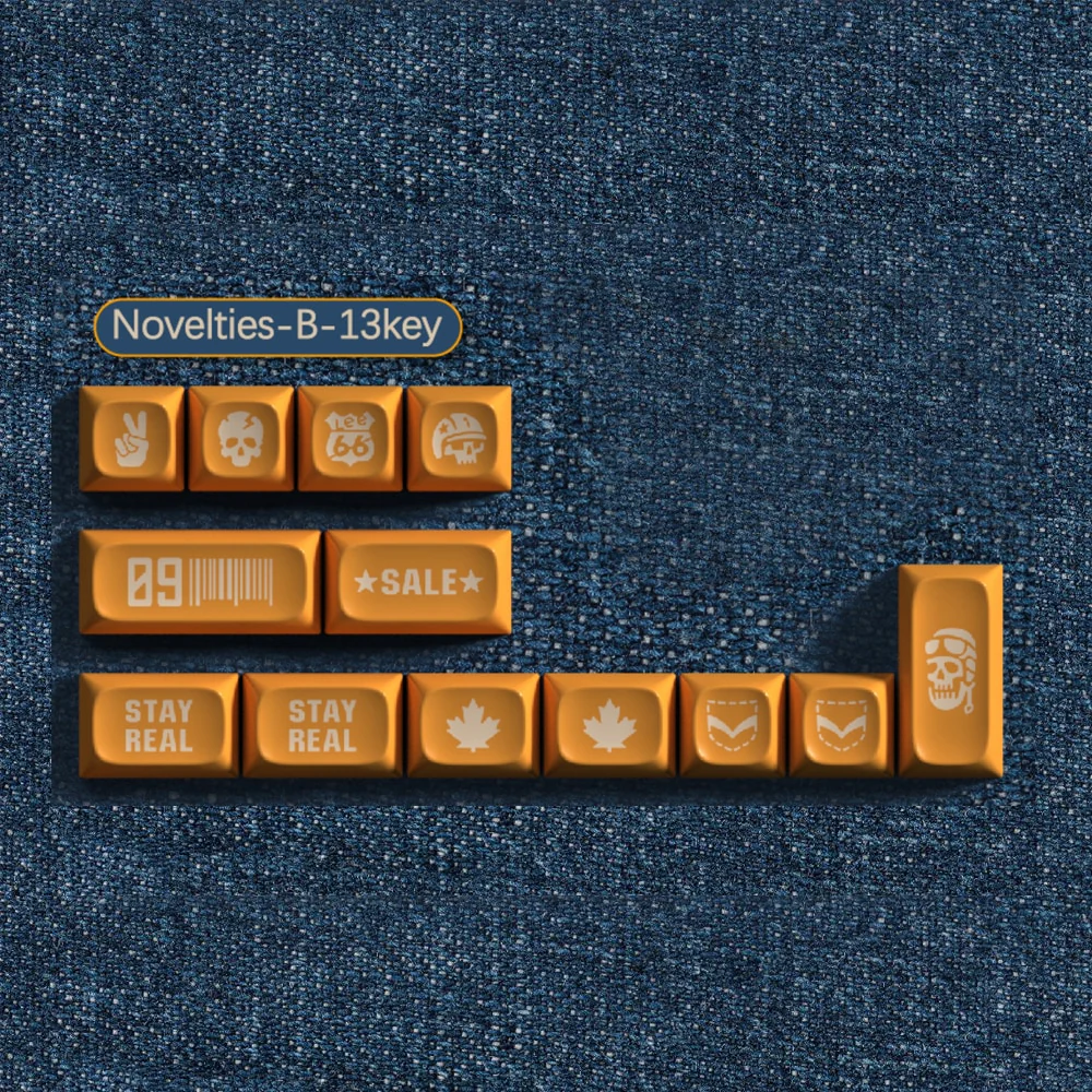 PGA ABS Jeans Doubleshot Keycap Set PGA Profile for MX Stem Keyboard 60 87 104 gh60 xd64 xd68 xd84 xd87 BM60 CSTC75 BM65 BM68 - Image 2