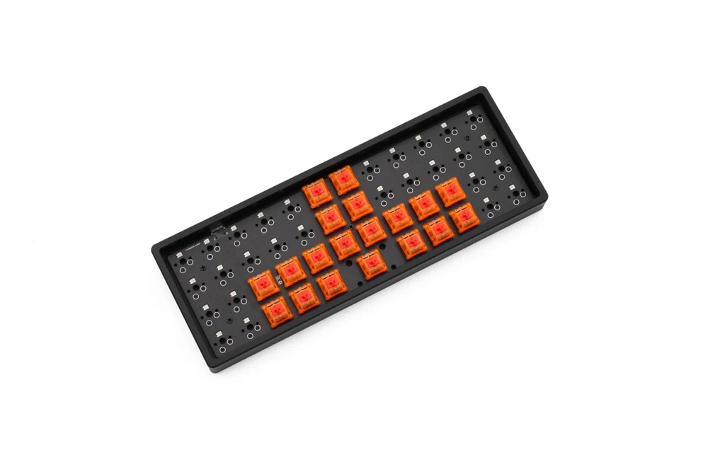 Poseidon PSD40 Case Anodized Aluminium case for custom mechanical keyboard black silver grey Blue Red for JJ40 BM40 BM40 RGB - Image 4