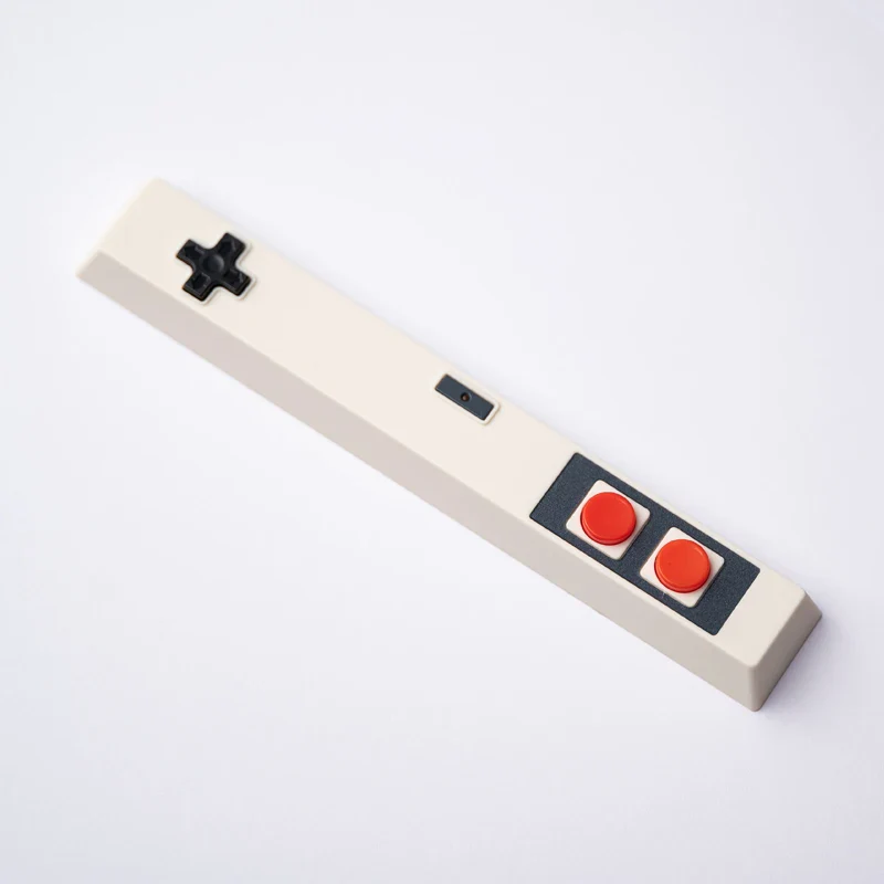 Retro Gamepad Keycap 6.25u spacebar Artisan Keycap ABS Material For MX switches for Gaming Mechanical keyboard Black White - Image 8