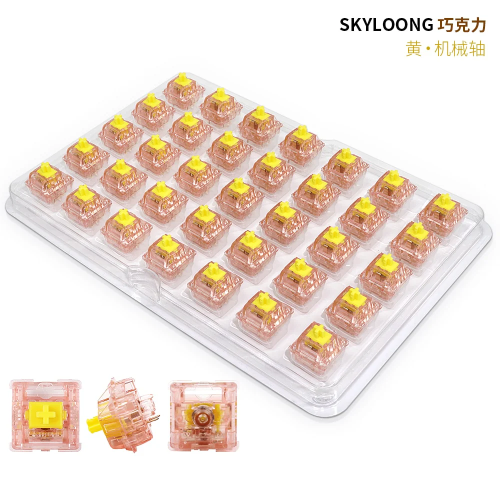 SKYLOONG Chocolate Switch 5pin SMD RGB mx stem switch for mechanical keyboard Brown Yellow Silent Red Silver Milk Rose 35 in 1 - Image 5