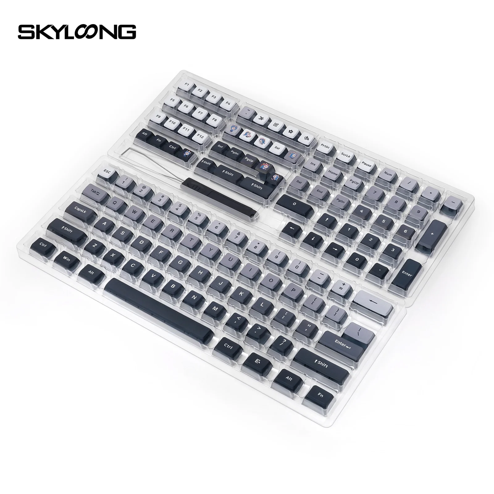 Skyloong Doubleshots and Dye Subbed Back Lit Jelly Keycap Set for keyboard GK7 Bm60 CSTC75 poker 87 tkl 104 Neon Pink Blush - Image 11
