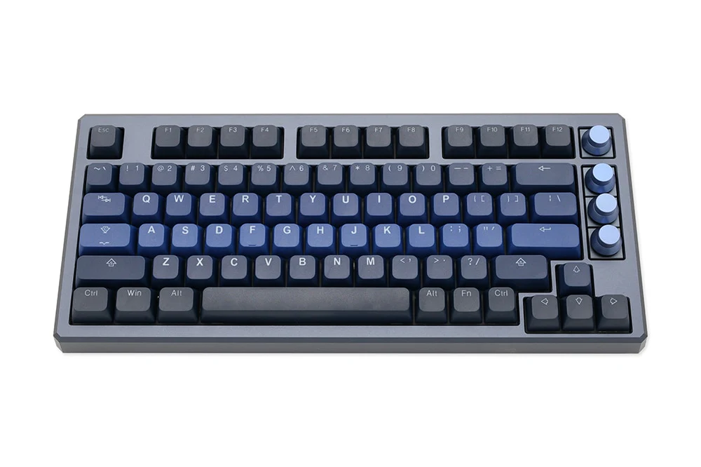 Taihao Deep Galaxy BOBO Profile ABS Doubleshot keycaps for diy gaming mechanical keyboard bobo profile 1.75u shift Alice Blue - Image 3