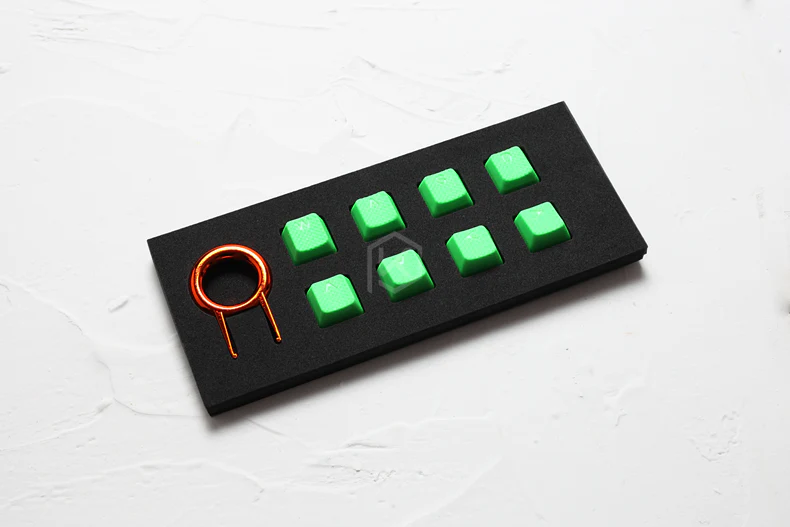 taihao Rubber Gaming Keycap Set Rubberized Doubleshot Keycaps Cherry MX Compatible OEM Profile shine-through Set of 8 keycaps - Image 6