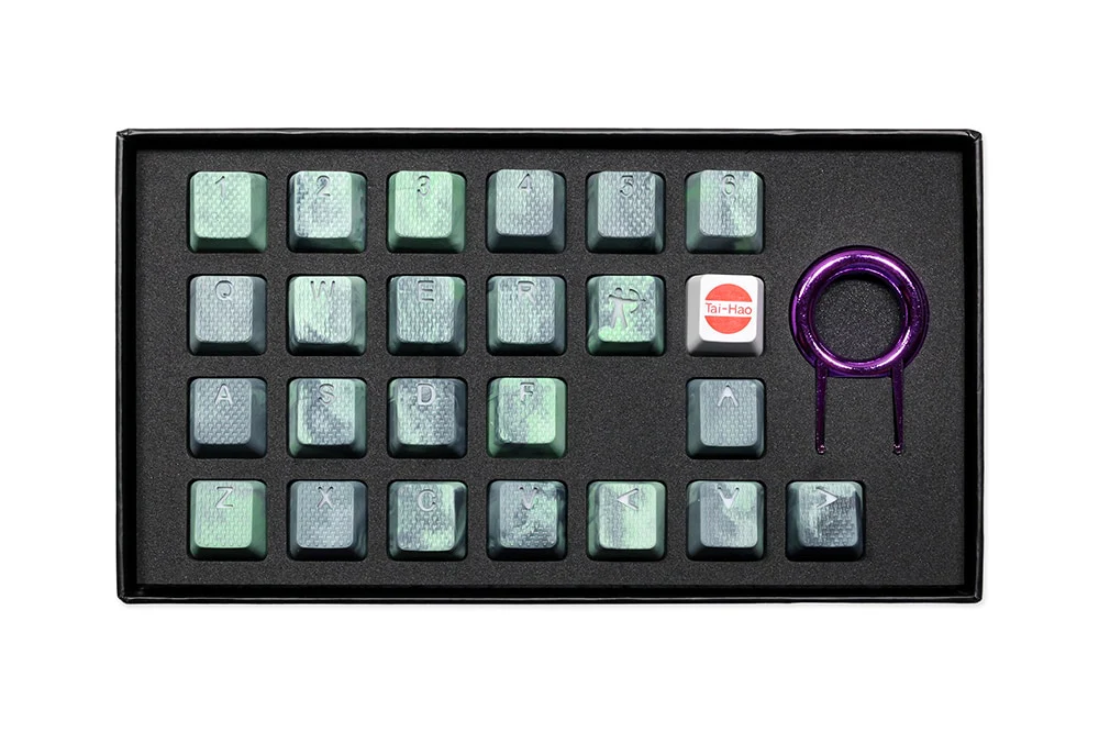 Taihao Rubber Keycap Set Gaming Rubberized Doubleshot Keycaps Mark II Four Divine Beasts MX OEM Profile Shine-through Set - Image 5
