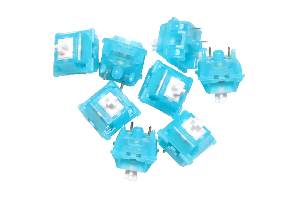 TECSEE Blue Sky Bluesky Linear Tactile Switch 5pin RGB SMD 63.5g mx switch for mechanical keyboard 60m Gold Sping POM HPE - Image 4