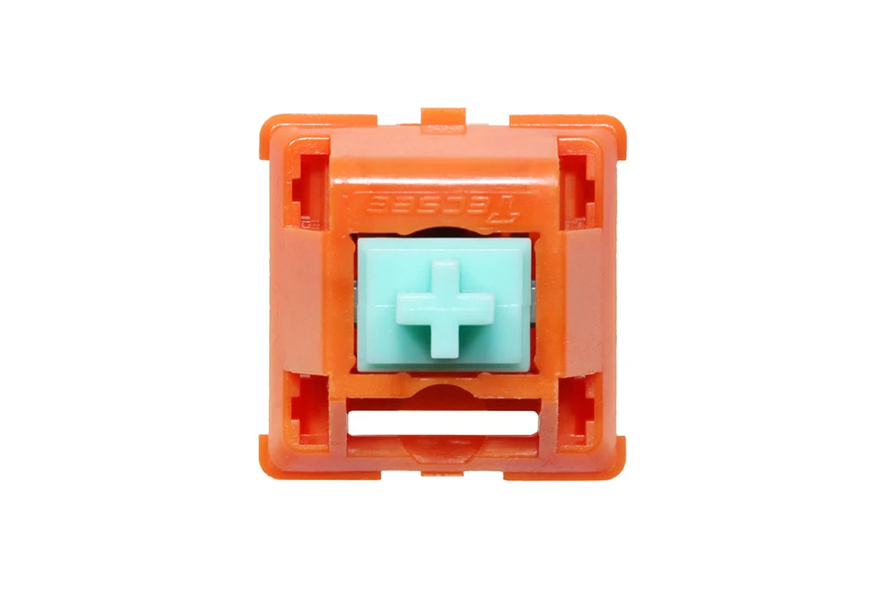 Tecsee Carrot Switch Tactile 68g for Gaming Mechanical Keyboard PME POM Selected Spring Factory Lubed 60M Orange Cyan 5Pin - Image 4
