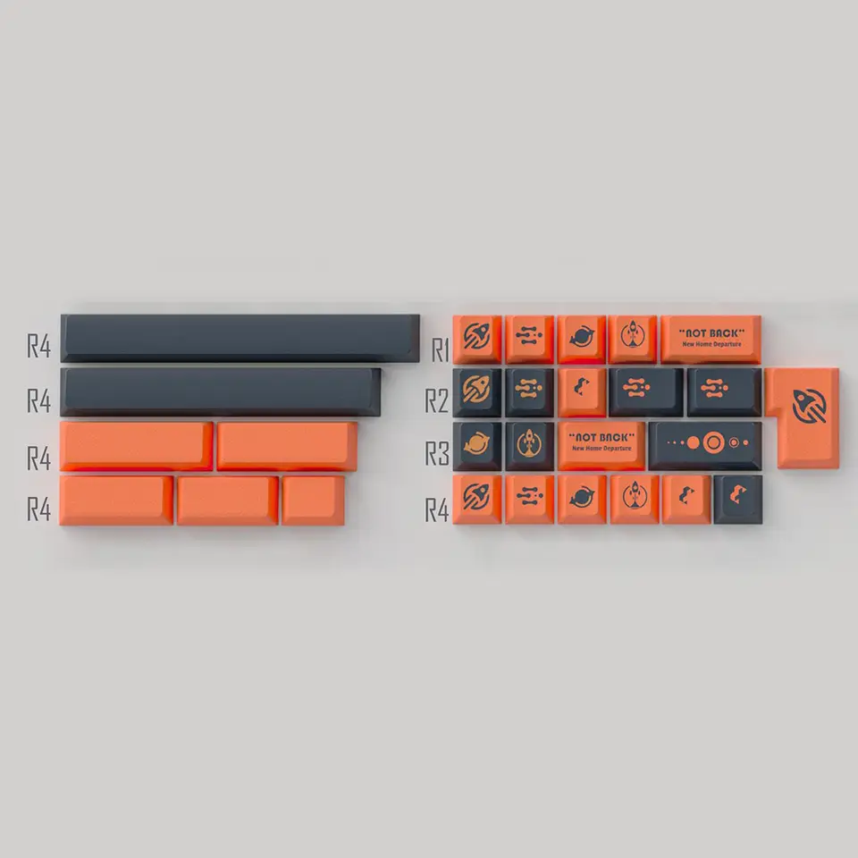 VIVIDKEY Escape From Earth Keycap Cherry Profile ABS PBT Dye Subbed keycap for mx keyboard 104 xd64 xd68 BM60 BM65 BM68 BM80 - Image 7