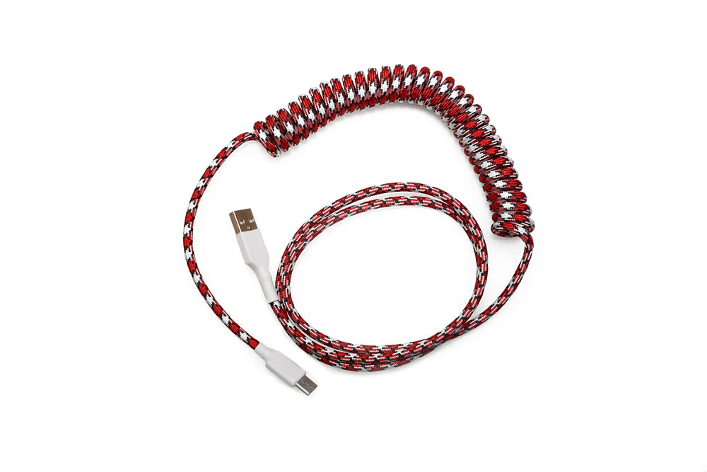 [Wholesale] DIY nylon usb c port coiled Cable Mechanical Keyboard - Image 10