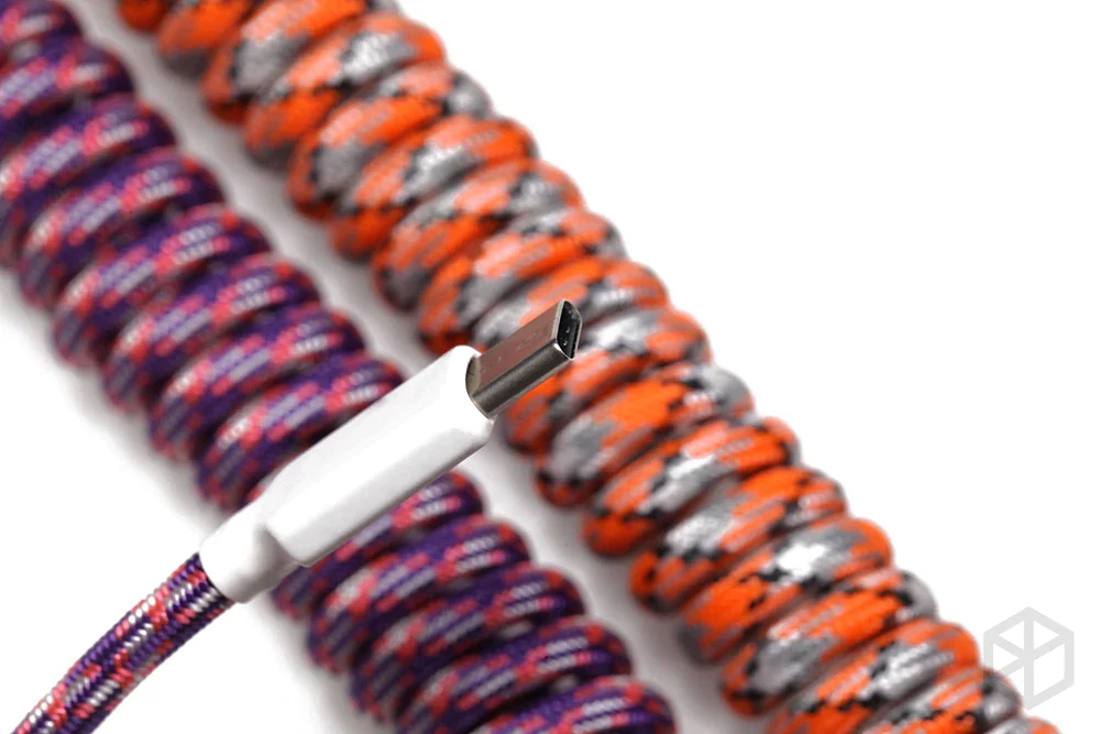 [Wholesale] DIY nylon usb c port coiled Cable Mechanical Keyboard - Image 7