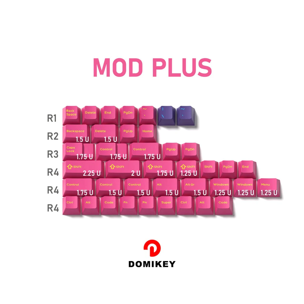 [Wholesale] Domikey Pumper Cyber Punk Cherry Profile abs doubleshot keycap for mx keyboard poker 87 104 xd64 xd68 xd84 BM60 BM65 BM68 BM80 - Image 8
