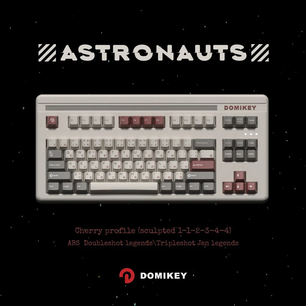 [Wholesale]Domikey Astronaut Cherry Profile abs doubleshot keycap for mx stem keyboard poker 87 104 gh60 xd64 xd68 xd84 BM60 BM65 BM68 BM80 - Image 5