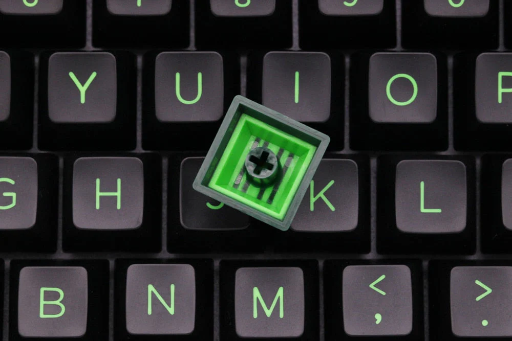 [Wholesale]Domikey SA abs doubleshot keycap semiconductor mx stem keyboard  green black - Image 10