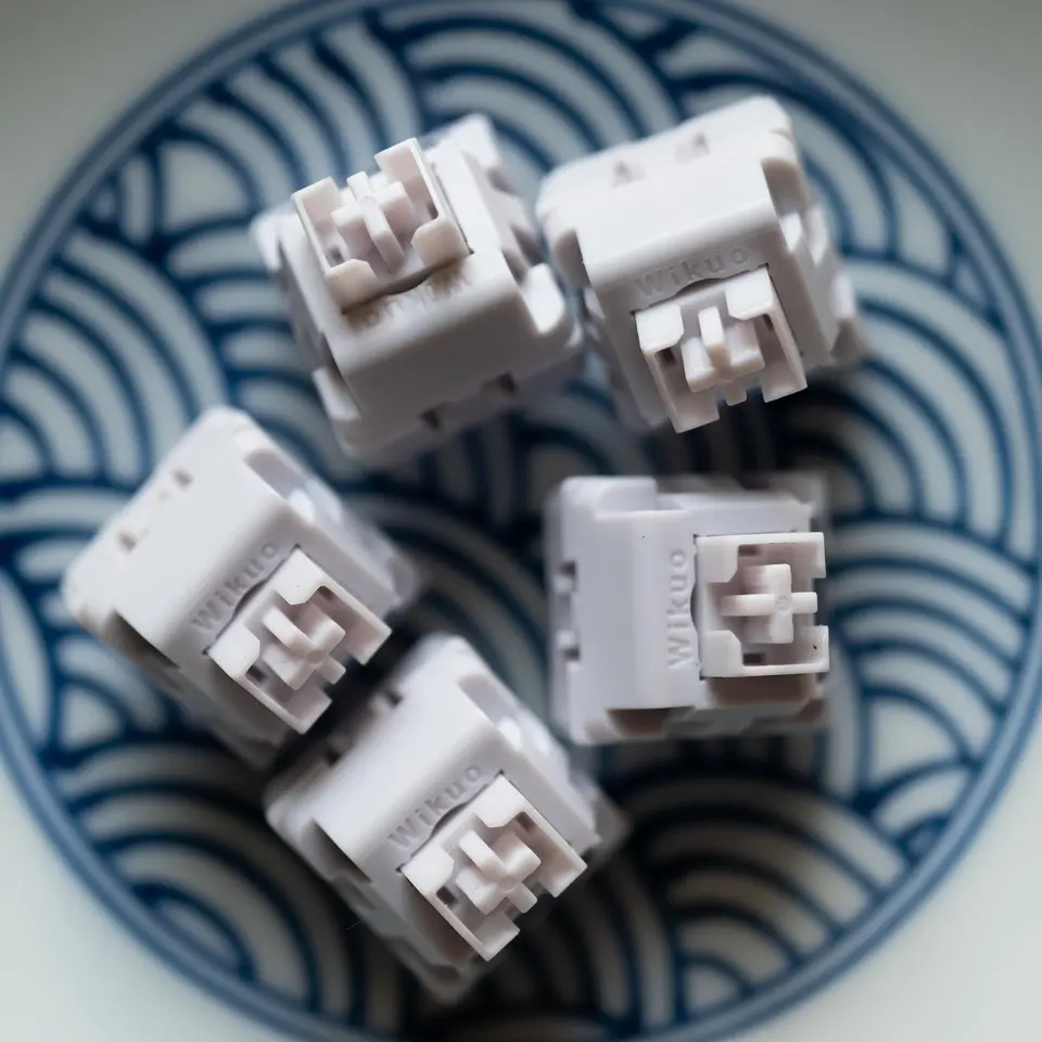 Wikuo Wild Gardenia Switch Mountain field gardenia Switch zhizi 45g 56g Linear Switch for Mechanical Keyboard Factory Lubed