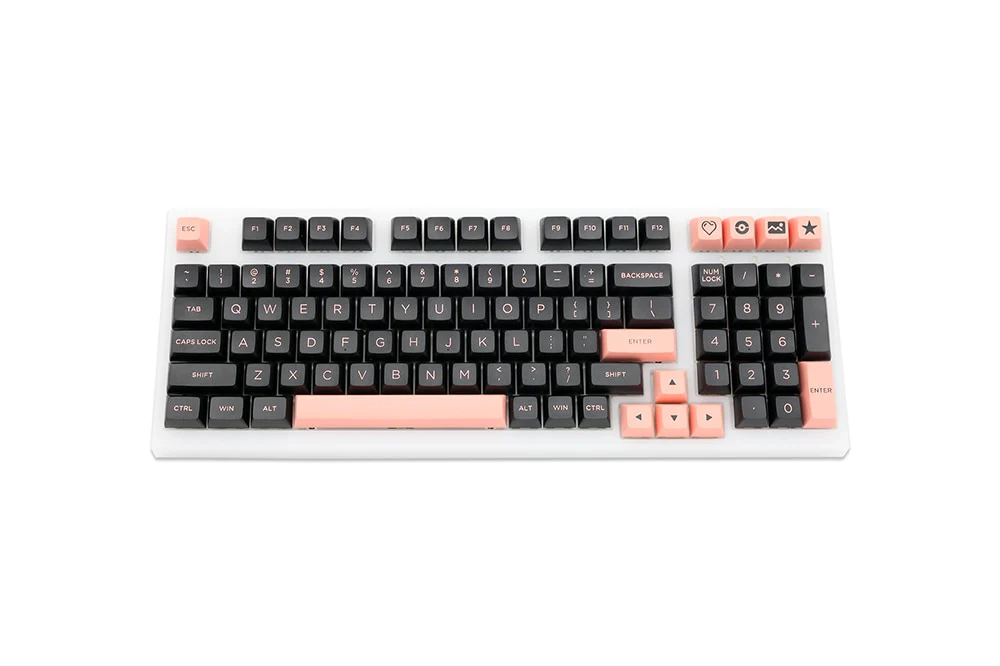 WM OSA Profile Black Pink PBT doubleshot keycap for mx stem keyboard all in One 60 87 104 tkl ansi bm60 bm65 bm68 xd64 xd68 - Image 2