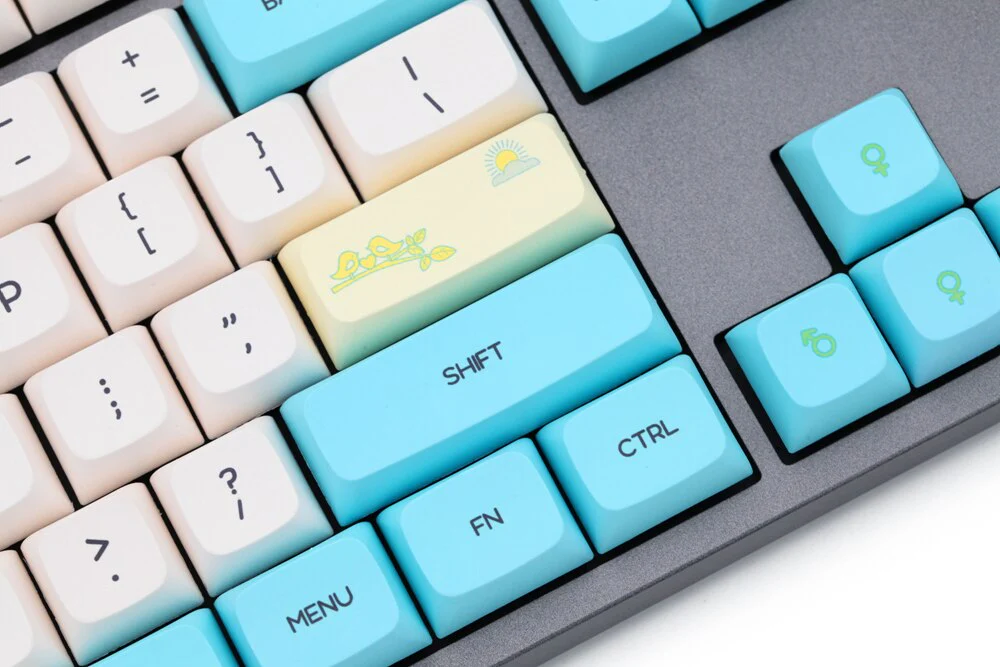 XDA V2 profile Dye Sub Keycap Set thick PBT Spring Birds for keyboard gh60 satan 60 poker 87 tkl 104 ansi xd64 bm60 xd68 xd84 xd96 - Image 4