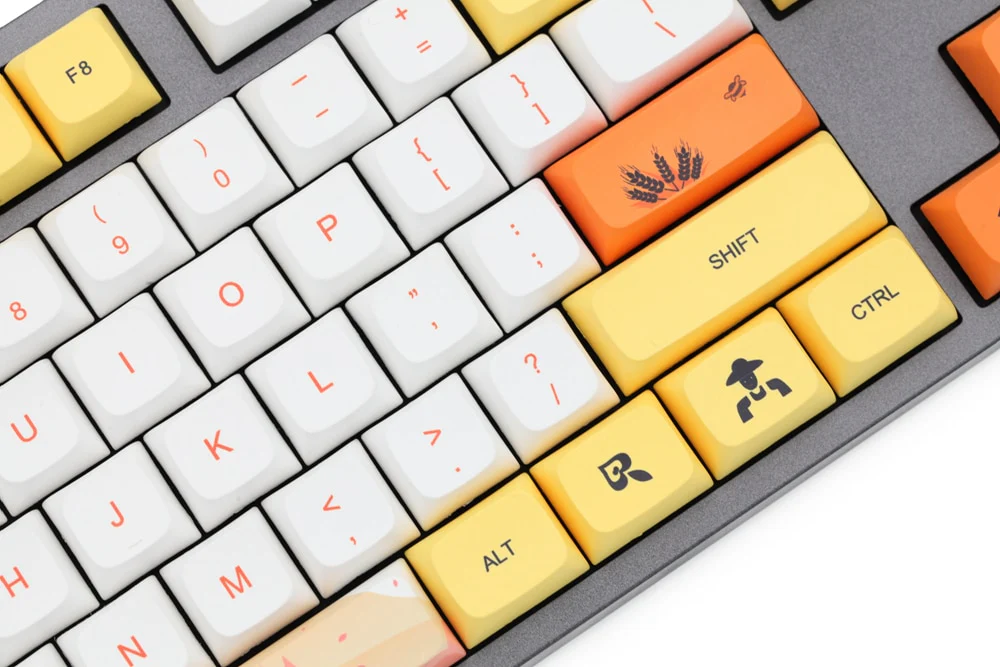 XDA V2 profile Dye Sub Keycap Set thick PBT Sense of Autumn for keyboard gh60 poker 87 tkl 104 ansi xd64 bm60 xd68 xd84 xd96 - Image 9