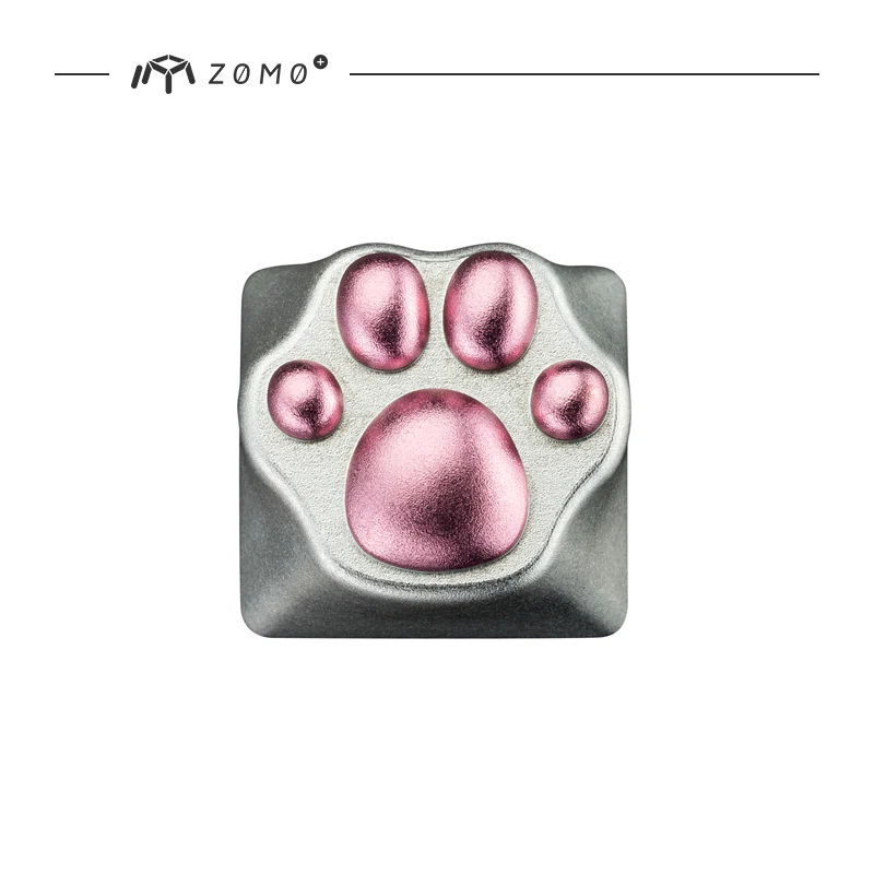 zomo Aluminum & Silicone Kitty Paw Artisan Keycap cat pad CNC anodized aluminum body Compatible with Cherry MX switches - Image 12