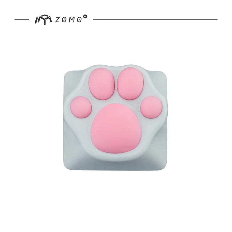 zomo Aluminum & Silicone Kitty Paw Artisan Keycap cat pad CNC anodized aluminum body Compatible with Cherry MX switches - Image 4