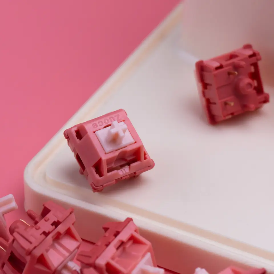 Zuoce Sweet Grapefruit Switch Linear 33g 38g MX switch for mechanical keyboard Factory Lubed Long Srping 21mm POM PC - Image 2